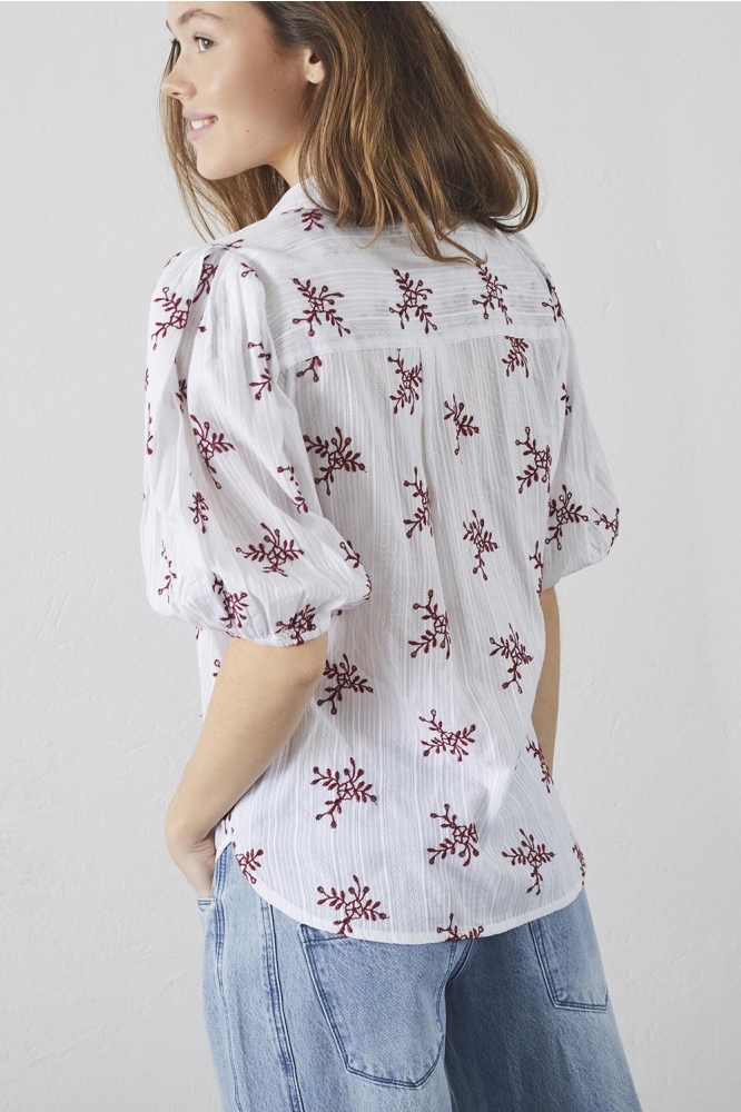 ELLA SH53 18509 WHITE/BORDEAUX